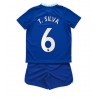Chelsea Thiago Silva #6 Hemmaställ Barn 2022-23 Korta ärmar (+ Korta byxor)